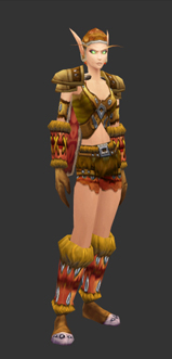Blood Elf female wearing the Warden's Armor