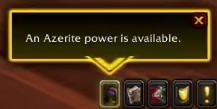 Azerite power is available.