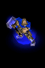 Paladin hero unit model in Warcraft III: Classic.
