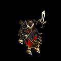 The Bandit Lord model in Warcraft III, used to represent Royal Guards in The Crossing.