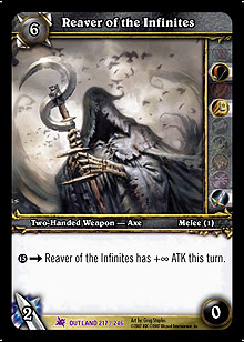Reaver of the Infinites TCG Card.jpg