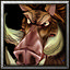 A quilboar unit icon in Warcraft III.