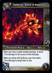 Sulfuras Hand of Ragnaros TCG Card.jpg