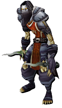 A male undead rogue.