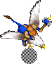 A gryphon rider in Warcraft II.