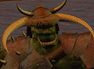 An orc as seen in a Warcraft II cinematic.