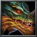 Green dragon icon from Warcraft III: Reforged.