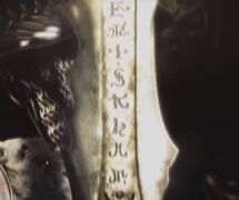 Arthas' Betrayal cinematic Frostmourne runes.
