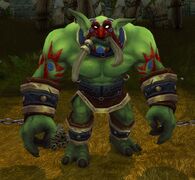 Ongo'longo, a dire forest troll using the Mists of Pandaria animation set and Battle for Azeroth model update.
