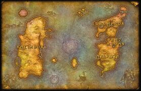 World of Warcraft: The Roleplaying Game used the then-current WoW map