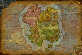 Nazjatar on the map of Zandalar from patch 8.2.