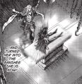 Arthas turns Sylvanas into a banshee, from the Warcraft manga.