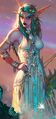 Tyrande as depicted by Wei Wang in the BattleCry Mosaic.