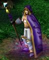 Jaina, an archmage hero unit described as a sorceress.