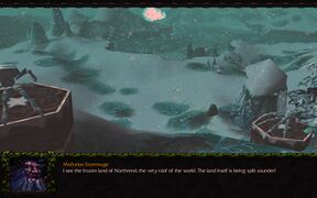 Northrend in Warcraft III Cutscene.