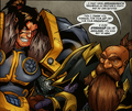 Varian and Thargas bid farewell after defeating Onyxia.