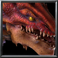 Red drake icon from Warcraft III: Reforged.