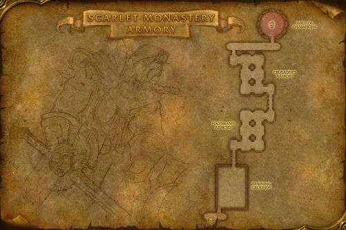 Scarlet Monastery Armory map