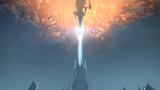 The beam between Icecrown and Torghast