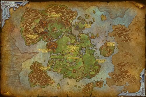 Emerald Dream (zone) map