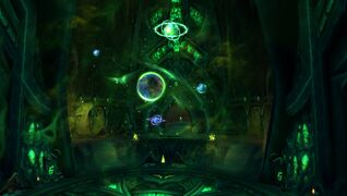 Azeroth can be seen in the Fel Hammer.