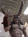 Illidan giant statue in the construction room