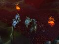 Medivh's death in Warcraft III.