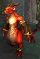 A red dragonspawn in Dragonflight.
