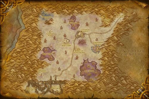 Silithus map