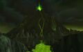 Hand of Gul'dan, a volcano filled with fel lava.