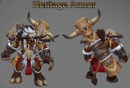 Preview of tauren heritage armor at BlizzCon 2018