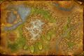 Alterac Mountains zone map in Wrath of the Lich King with Dalaran Crater.