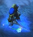 Arthas wielding Frostmourne in Warcraft III.