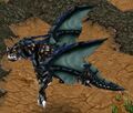 A Black dragon in Warcraft III.