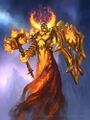 Ragnaros, Lightlord in Whispers of the Old Gods, a paladin version of Ragnaros.