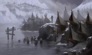 Unknown location, possibly a tuskarr or vrykul fishing village.