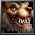 Gnoll icon portrait in Warcraft III: Reforged.