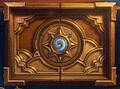 The mount is based on the exterior of a Hearthstone box.