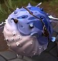 Murky's basic ability Pufferfish as it's inflating and is about to explode.