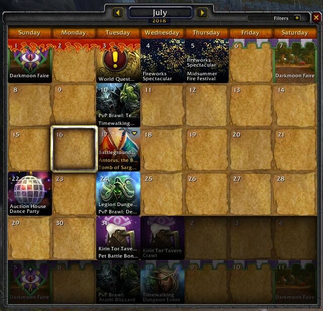 Calendar Warcraft Wiki Your wiki guide to the World of Warcraft