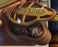 Mummy on a battlefield in Hearthstone: The League of Explorers.