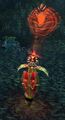 A version in World of Warcraft has a similar appearance of a serpent ward from Warcraft III.