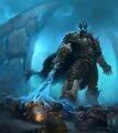 The Lich King, reanimating the fallen (by James Ryman).