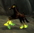 Stampeding Felsteed with green fel fire.