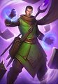 The Archmage's Apprentice card in Hearthstone is "perhaps" a younger Khadgar.[87]