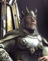 Terenas wearing the crown in Warcraft III.