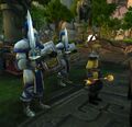 Prince Anduin and his Royal Bodyguards on the Timeless Isle.