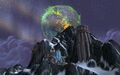 Argus seen from the Storm Peaks in-game.