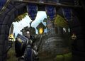 Scourge of Lordaeron campaign menu background in Warcraft III.
