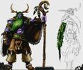 Malfurion Warcraft III concept art.